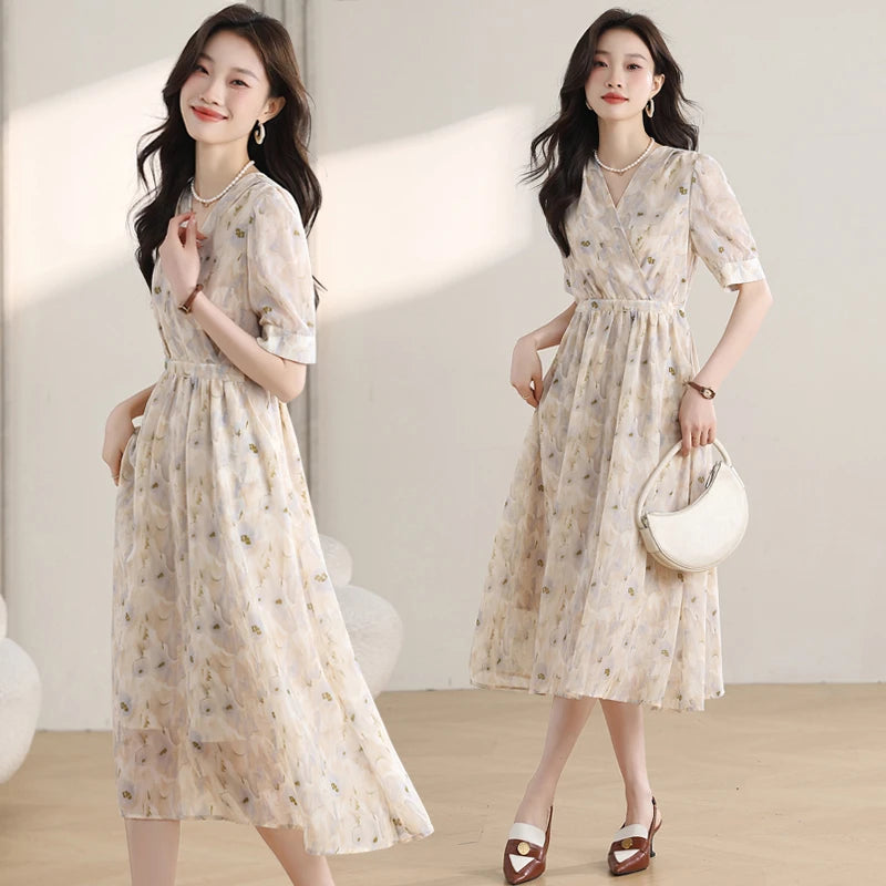 Women's French-Style Rhinestone Halter Mini Party Dress with Irregular Hem