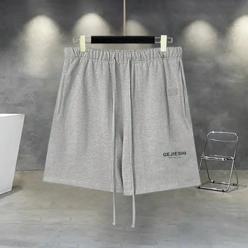 Men's Korean Streetwear Loose Sports Shorts Set