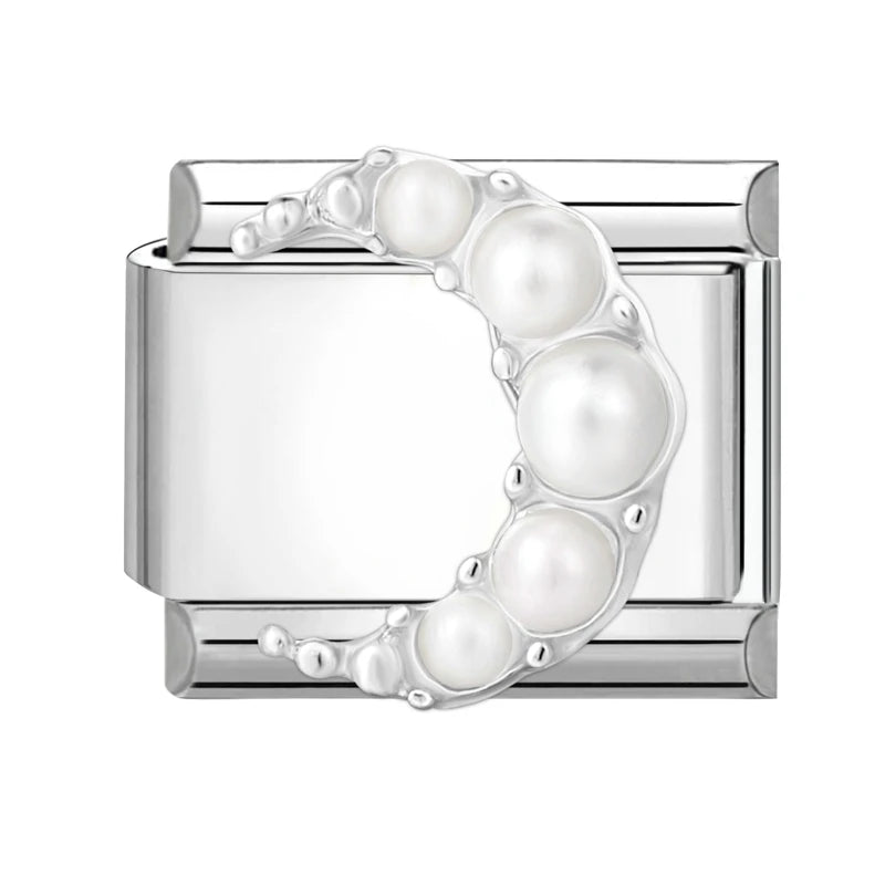 9mm Stainless Steel Italian Charm Links for DIY Modular Bracelets