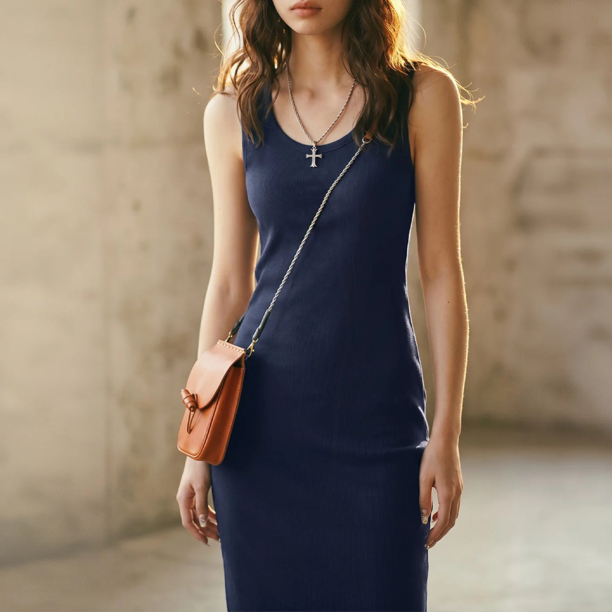 Women's Asymmetrical One-Shoulder Ruched Maxi Dress with Side Slit