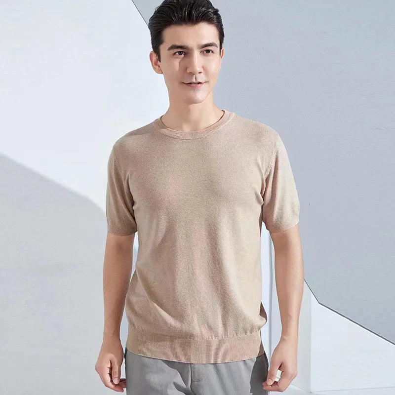 Men's Superfine Merino Wool Quick-Dry Short-Sleeve T-Shirt