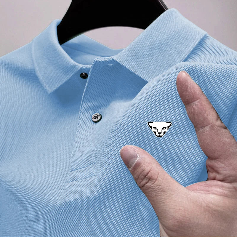 Men’s Breathable Golf Polo Shirt – Modern Office & Casual Fit