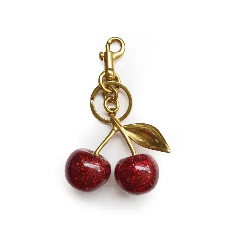 2026 Trend Crystal Cherry Bag Charm & Keychain Pendant