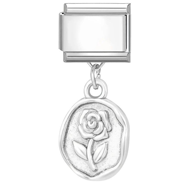9mm Stainless Steel Italian Charm Links for DIY Modular Bracelets
