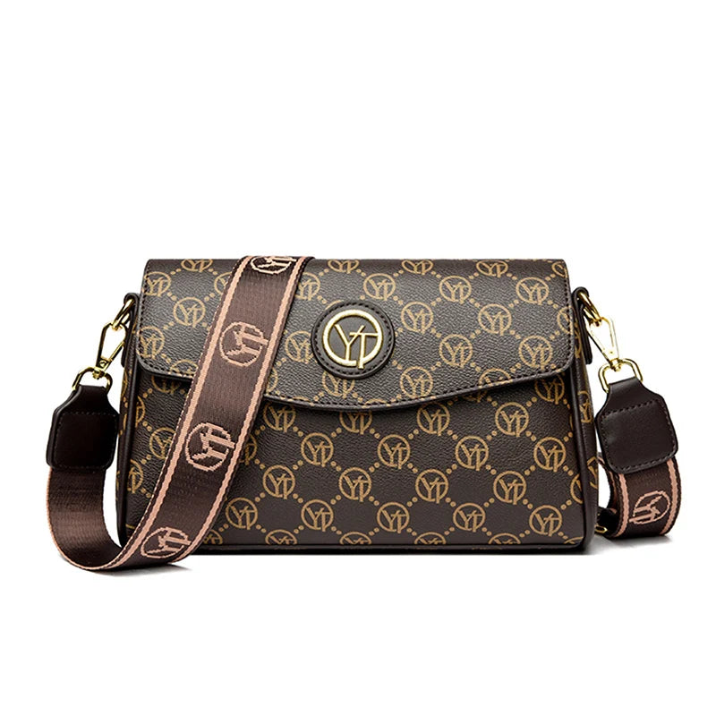 Women's Luxury Shoulder & Crossbody Bag with Matching Round Coin Purse