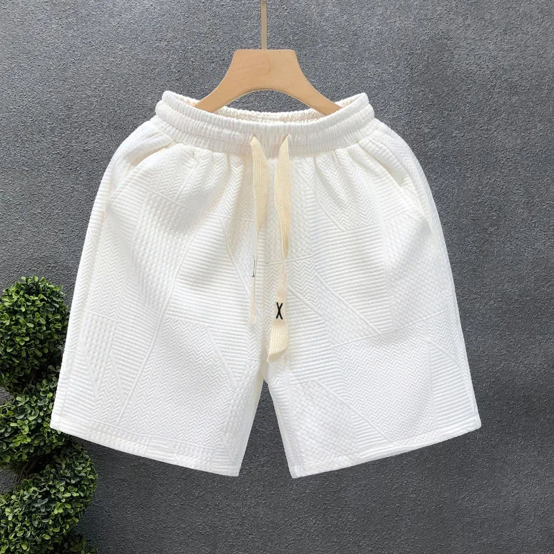 Men's Minimalist Dark Patterned Casual Sweatshorts