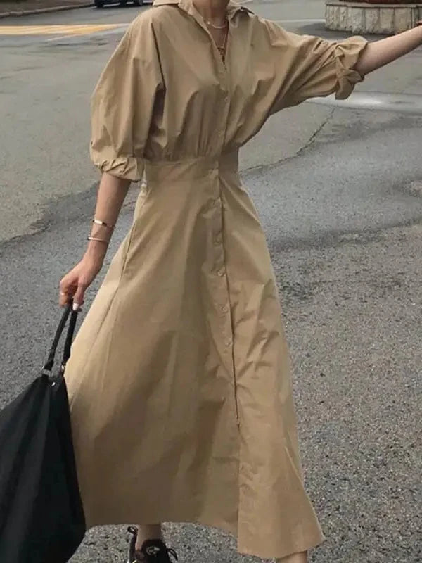 Women's Asymmetrical One-Shoulder Ruched Maxi Dress with Side Slit