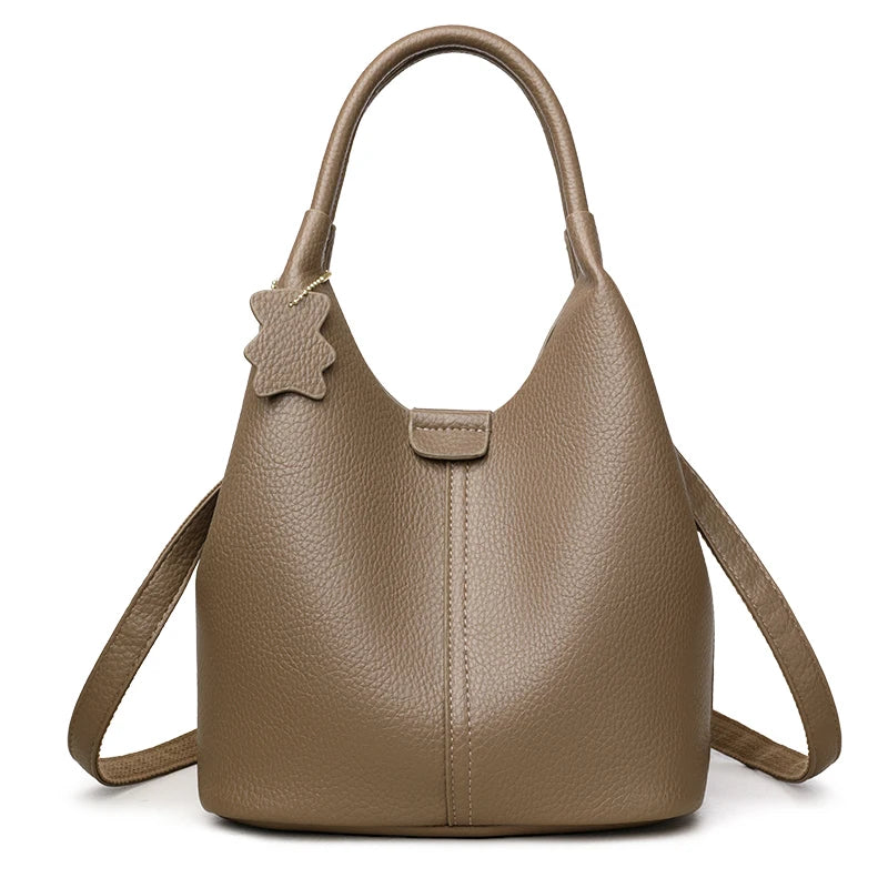 Women's Soft PU Leather Large Capacity Tote & Commuter Shoulder Bag