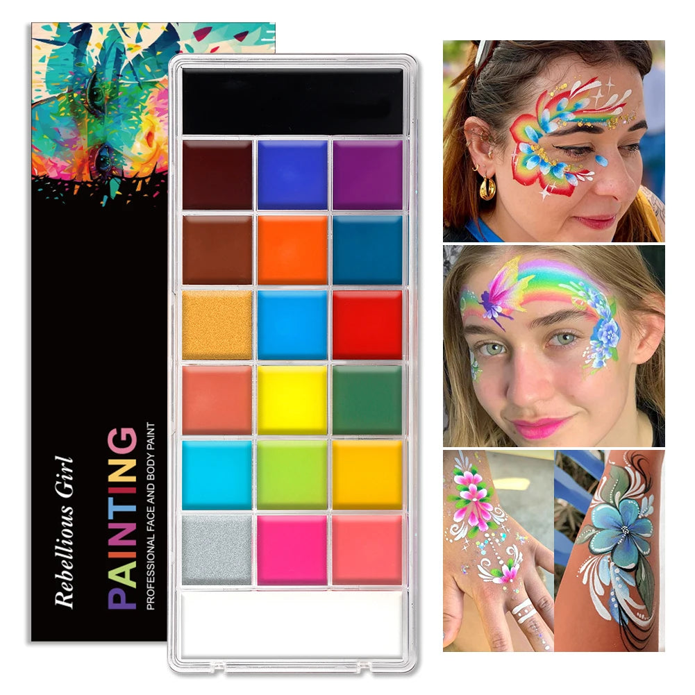 ChromaFX™ 20-Color Professional Oil Face & Body Paint Palette