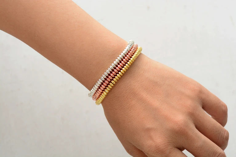 Unisex Gold-Plated Beaded Adjustable Friendship & Couple Bracelet