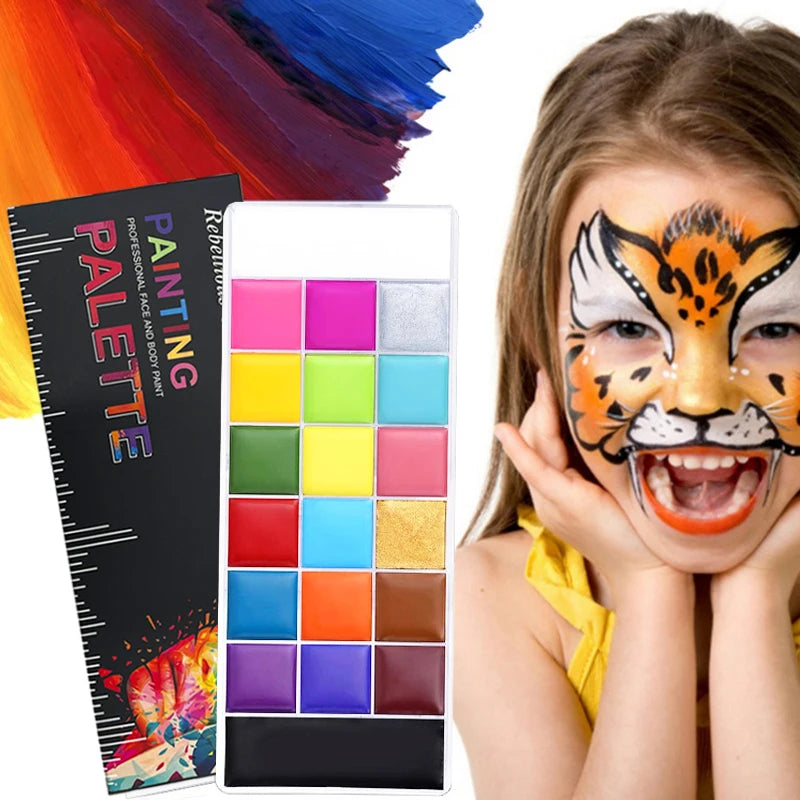 ChromaFX™ 20-Color Professional Oil Face & Body Paint Palette