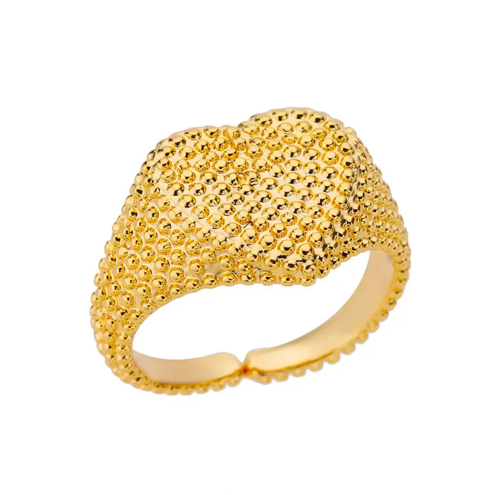 Lumière Luxe™ Stainless Steel Geometric Twist Chain Adjustable Open Ring