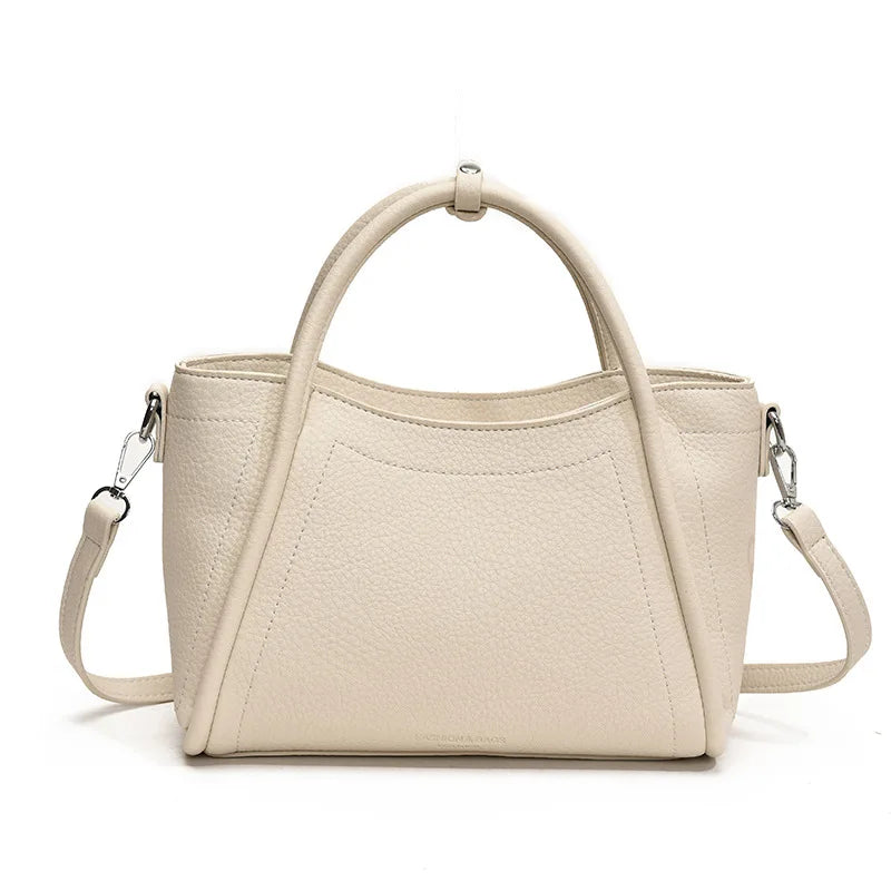 Women's Classic Black PU Leather Shoulder & Crossbody Bag