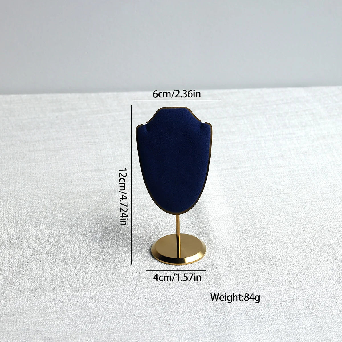 Mini Necklace Display Stand & Velvet Jewelry Bust Rack