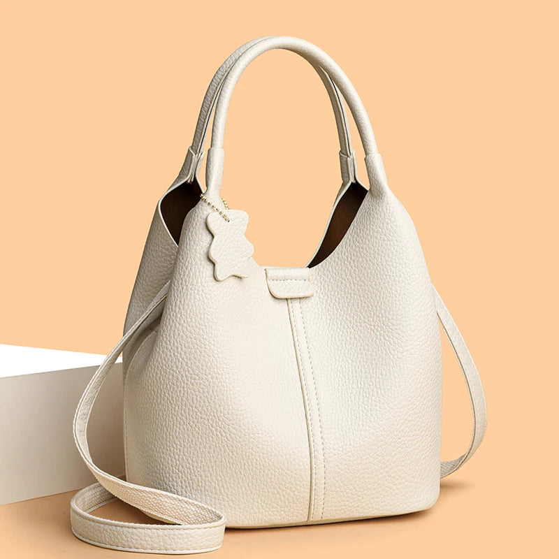 Women's Soft PU Leather Large Capacity Tote & Commuter Shoulder Bag