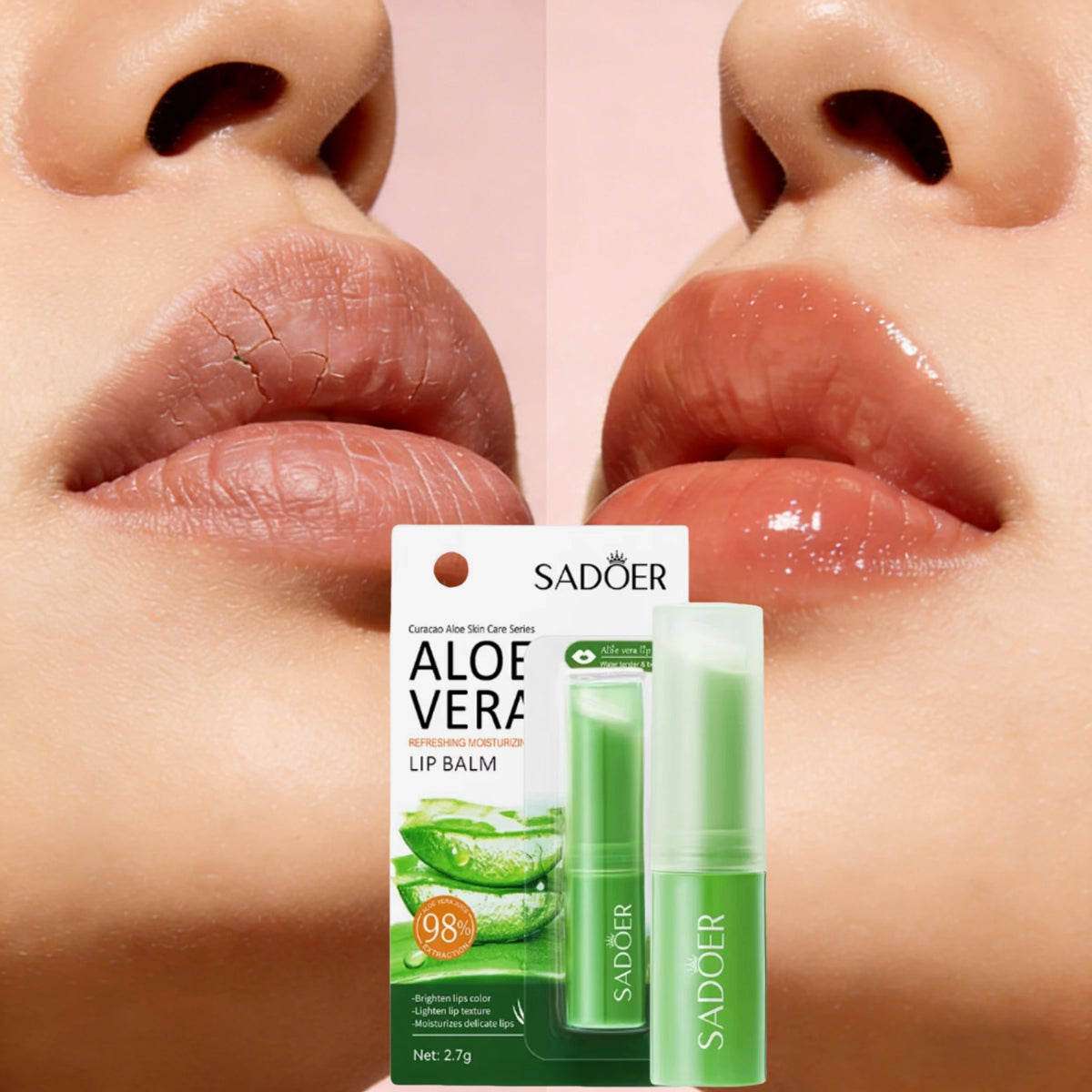 AloeSoothe™ All-Natural Healing Lip Balm & Overnight Repair Mask