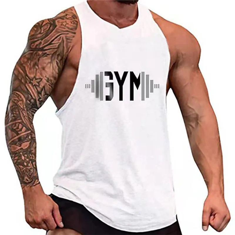 Men’s Athletic Graphic Tank Top – Sleeveless Gym & Workout Vest