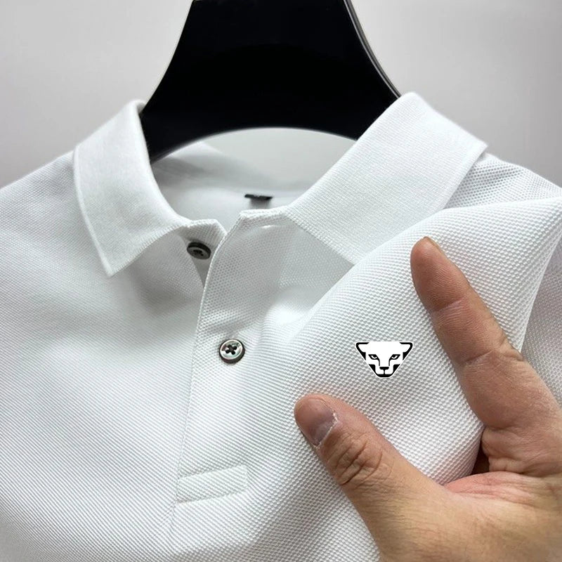 Men’s Breathable Golf Polo Shirt – Modern Office & Casual Fit