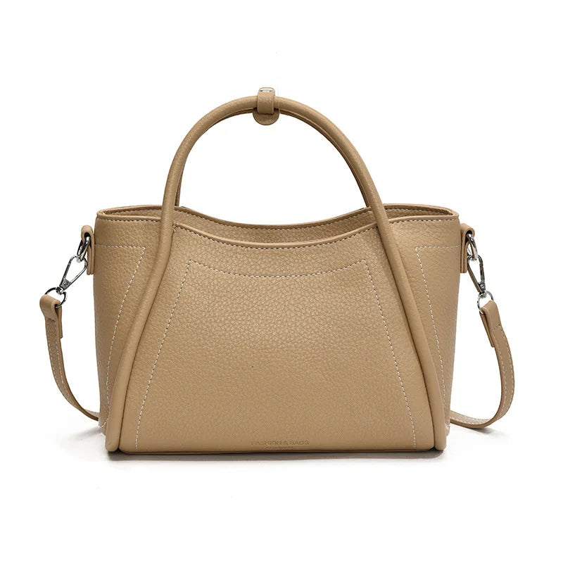 Women's Classic Black PU Leather Shoulder & Crossbody Bag