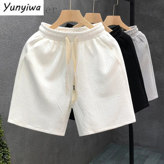 Men's Minimalist Dark Patterned Casual Sweatshorts