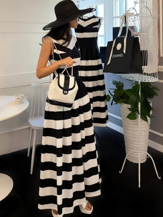 TTQV Summer Loose Print Women's Dress 2026 Fashion V-Neck Short Sleeve Ankle Length Dresses Elegant Classic High Waist Female Dr