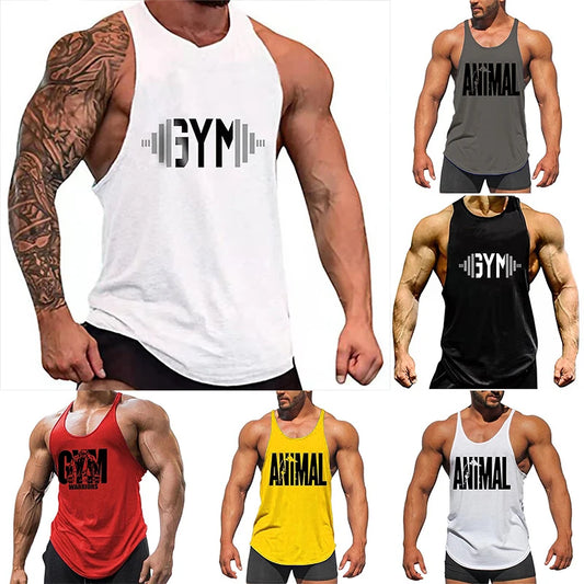 Men’s Athletic Graphic Tank Top – Sleeveless Gym & Workout Vest
