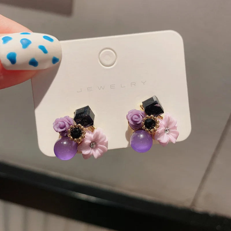 Trend Simulation Pearl Long Earrings Romantic Cute Simple Personality Female Wedding  Fashion Korean Jewelry Pendant Earrings