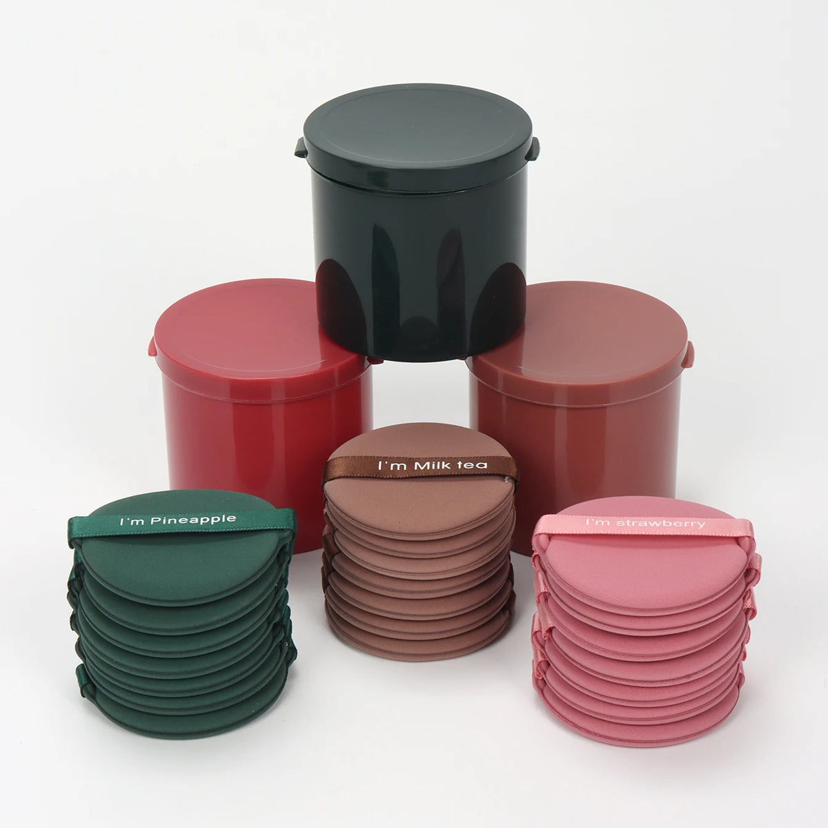 7-Piece Powder Puff Set with Hygienic Storage Case
