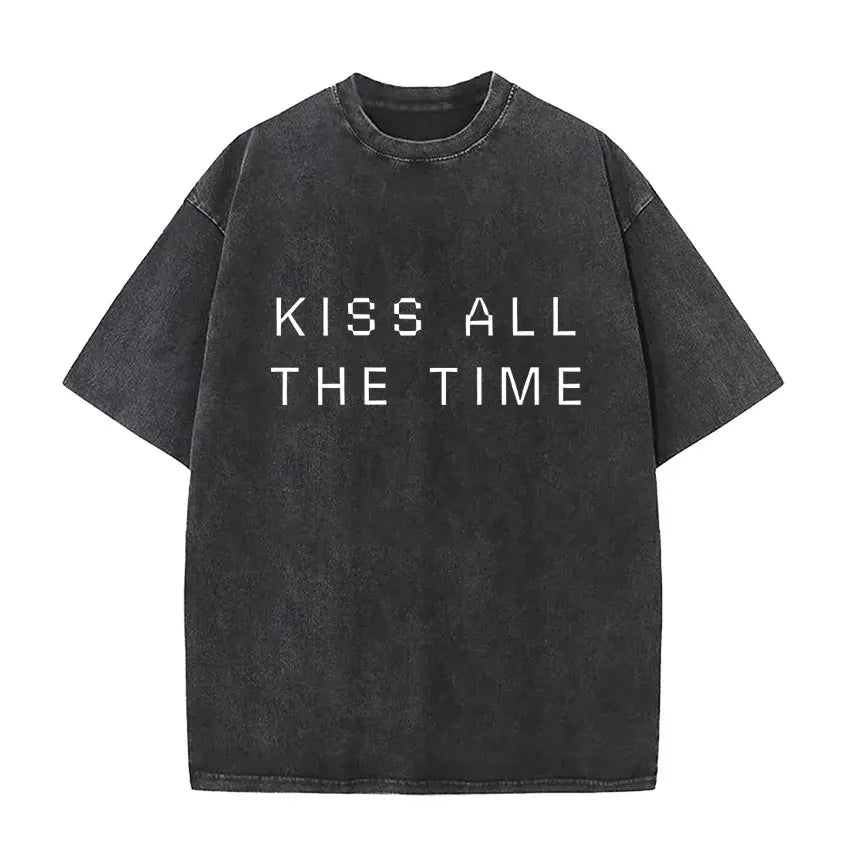 Retro Washed Harry Styles T-shirt Men Women O-Neck Oversized Cotton T Shirt Tops
