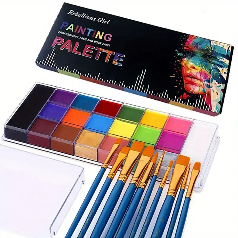ChromaFX™ 20-Color Professional Oil Face & Body Paint Palette