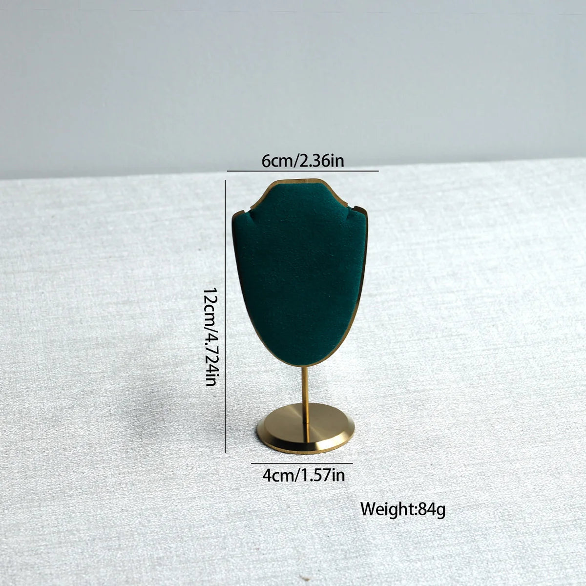 Mini Necklace Display Stand & Velvet Jewelry Bust Rack