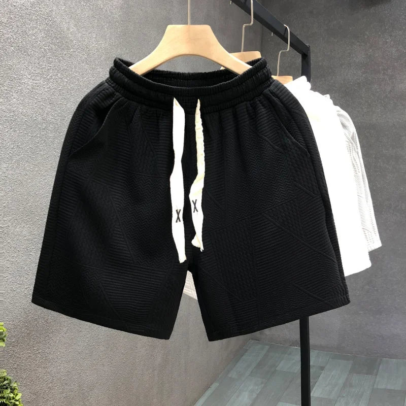 Men's Minimalist Dark Patterned Casual Sweatshorts