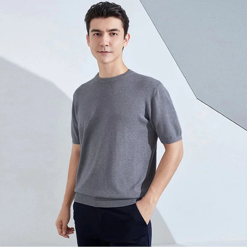 Men's Superfine Merino Wool Quick-Dry Short-Sleeve T-Shirt