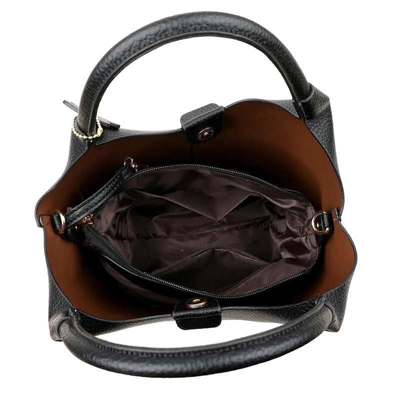 Women's Soft PU Leather Large Capacity Tote & Commuter Shoulder Bag