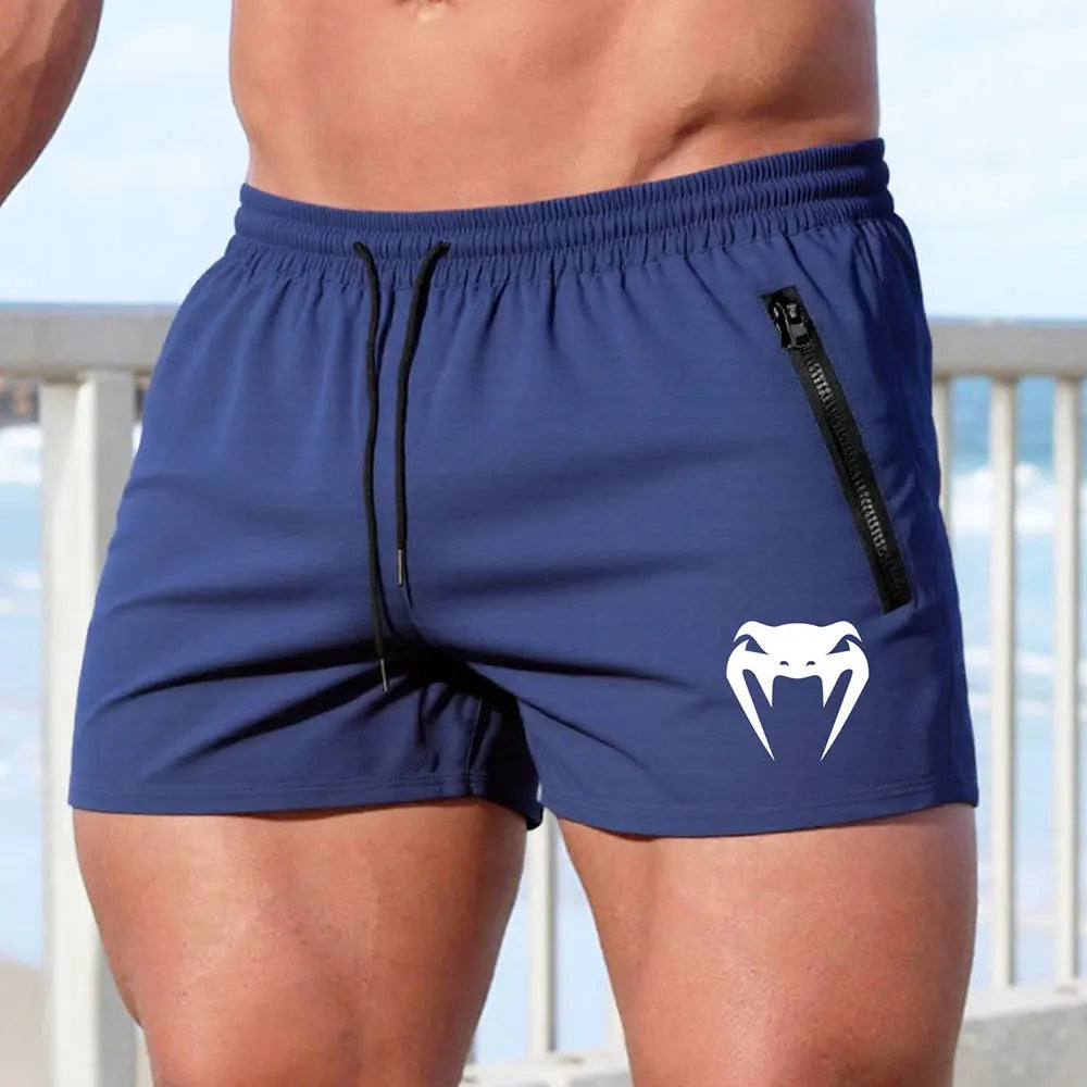 Men’s Snake Print Swimming Trunks – Quick-Dry Summer Beach Shorts