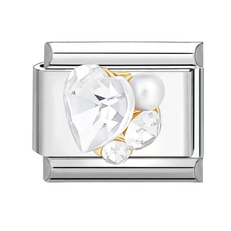 9mm Stainless Steel Italian Charm Links for DIY Modular Bracelets