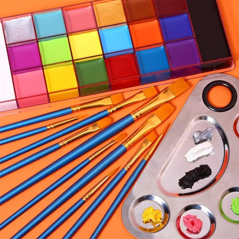 ChromaFX™ 20-Color Professional Oil Face & Body Paint Palette