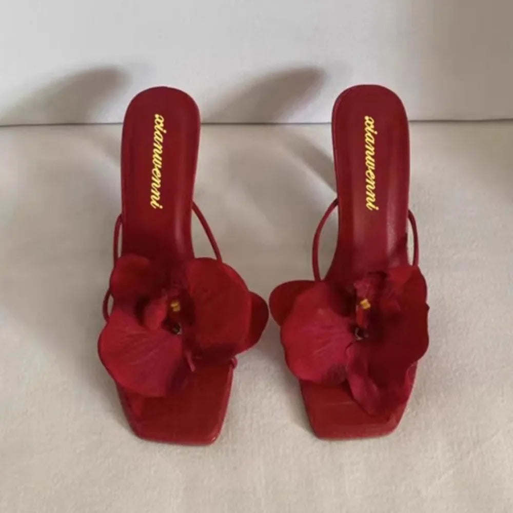 Women's Elegant Floral Casual Summer Slippers & Shallow Flat Sandals