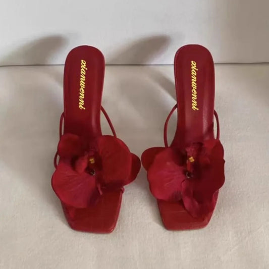 Women's Elegant Floral Casual Summer Slippers & Shallow Flat Sandals