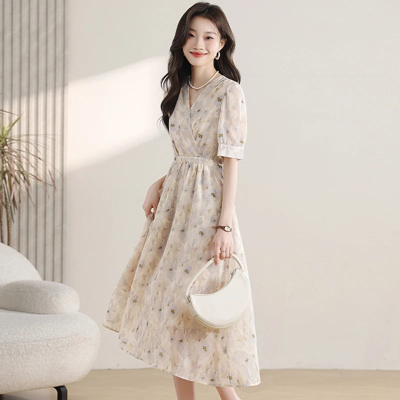 Women's French-Style Rhinestone Halter Mini Party Dress with Irregular Hem