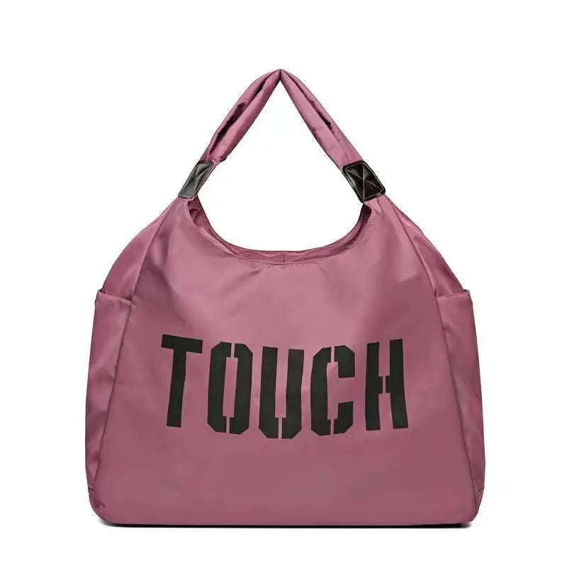 Women's Lightweight Oxford Large Capacity Travel Tote & Yoga Shoulder Bag