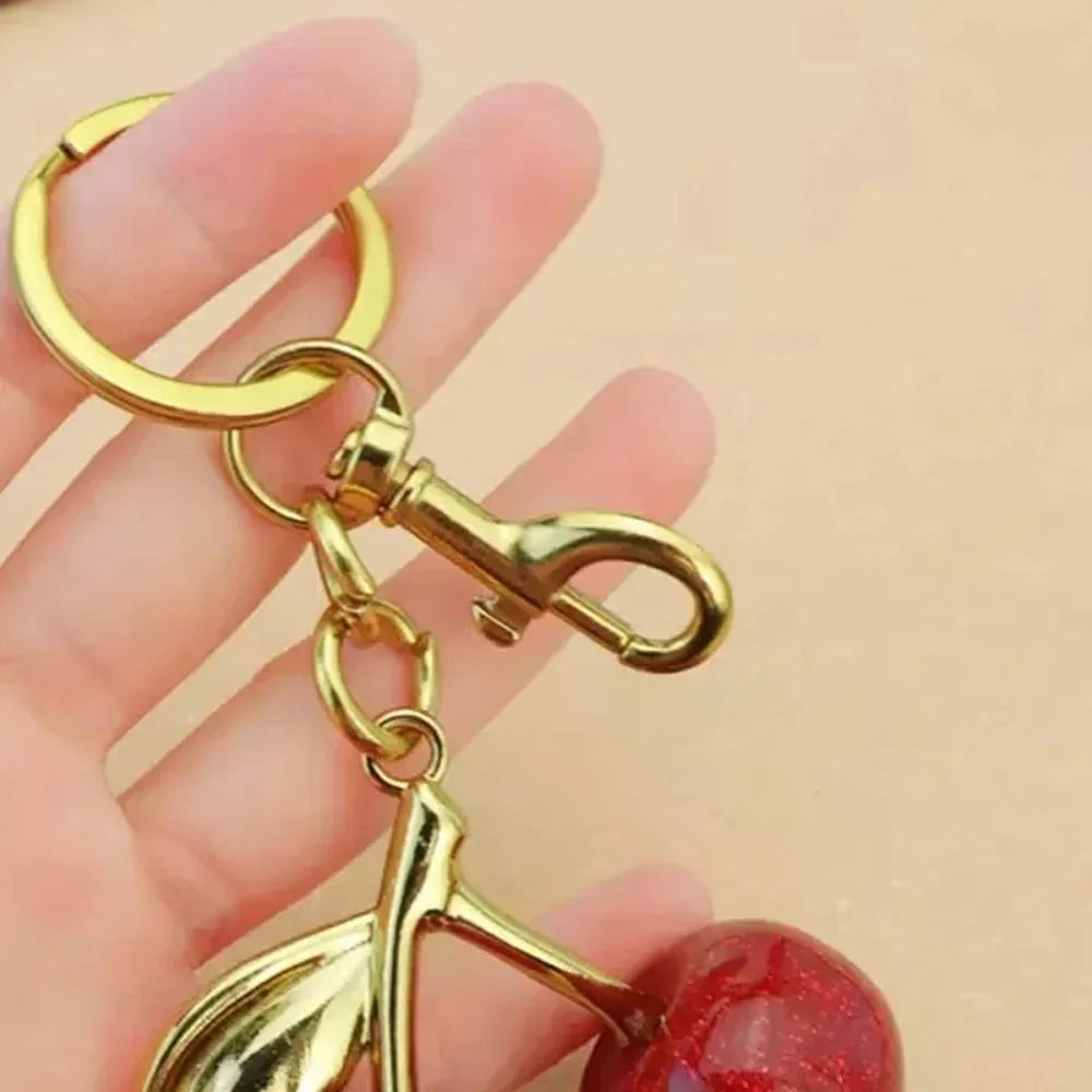 2026 Trend Crystal Cherry Bag Charm & Keychain Pendant