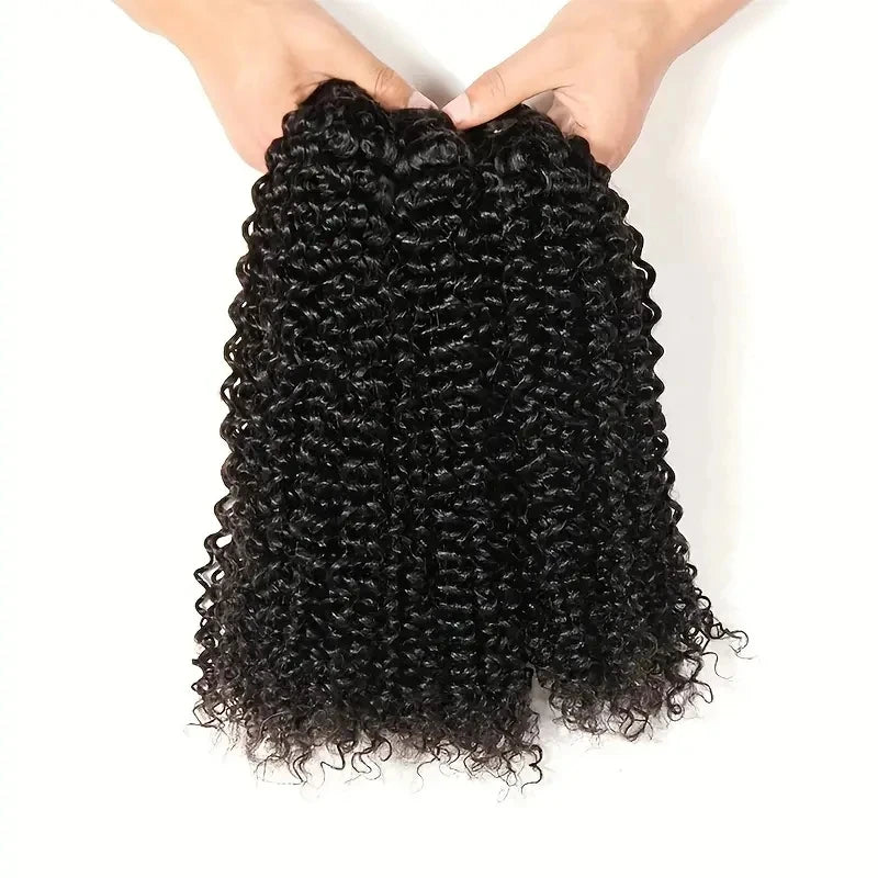 CrownLux™ Peruvian Kinky Curly Remy Bundles