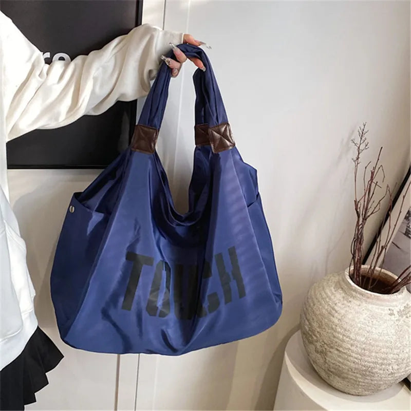 Women's Lightweight Oxford Large Capacity Travel Tote & Yoga Shoulder Bag