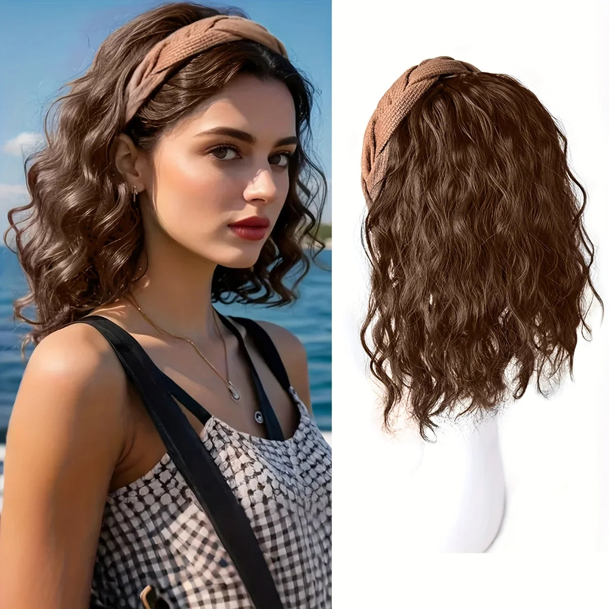 WaveGlow™ Water Wave Half-Wig