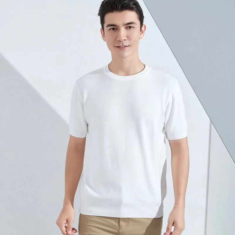 Men's Superfine Merino Wool Quick-Dry Short-Sleeve T-Shirt