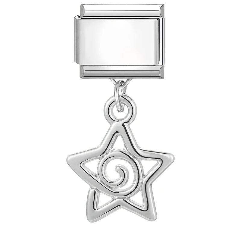 9mm Stainless Steel Italian Charm Links for DIY Modular Bracelets