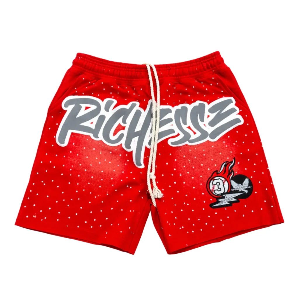 Men's Y2K Graphic Star & Letter Mesh Streetwear Shorts
