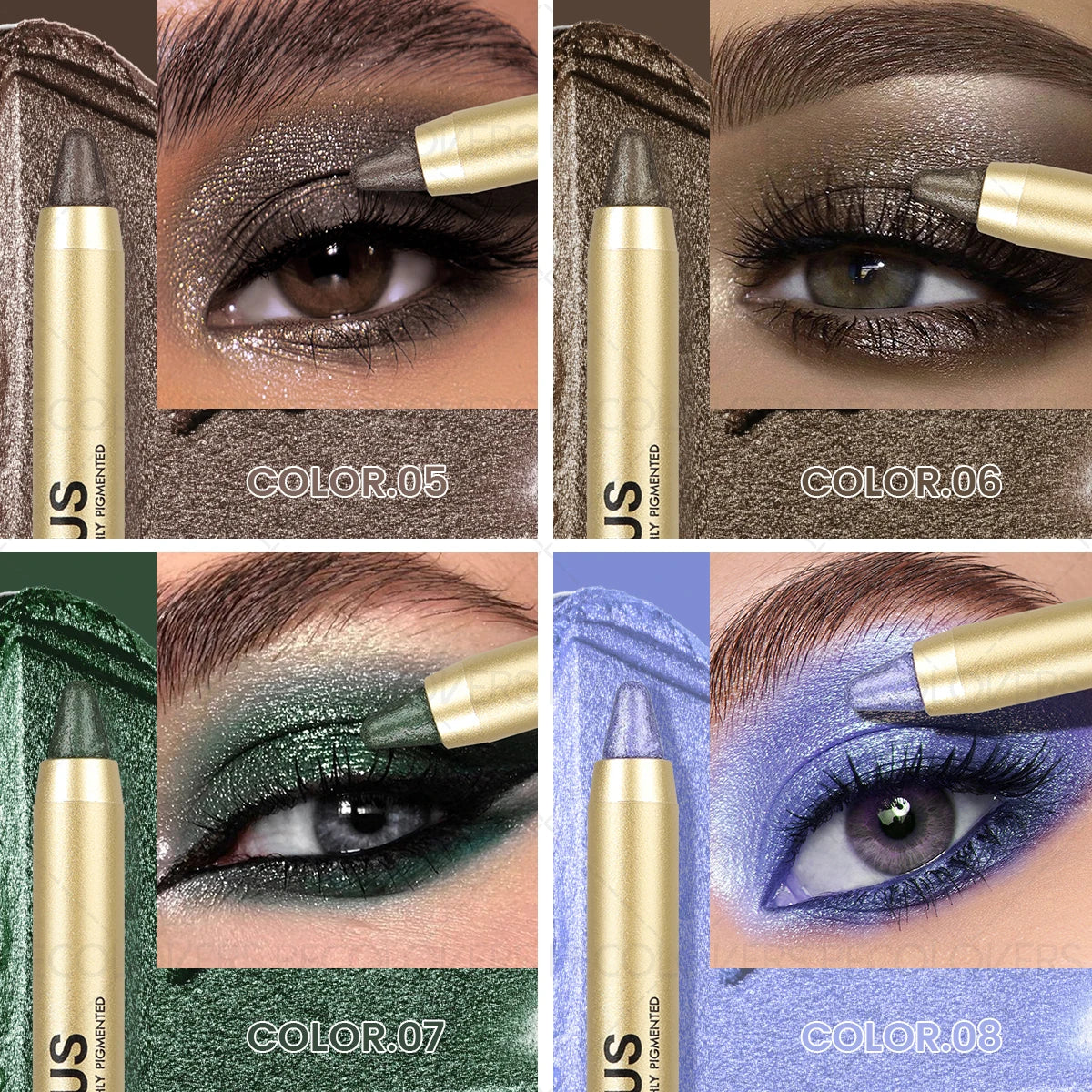 GlowStruck™ Dual-Ended Shimmer Eyeshadow Stick with Built-In Smudger Brush
