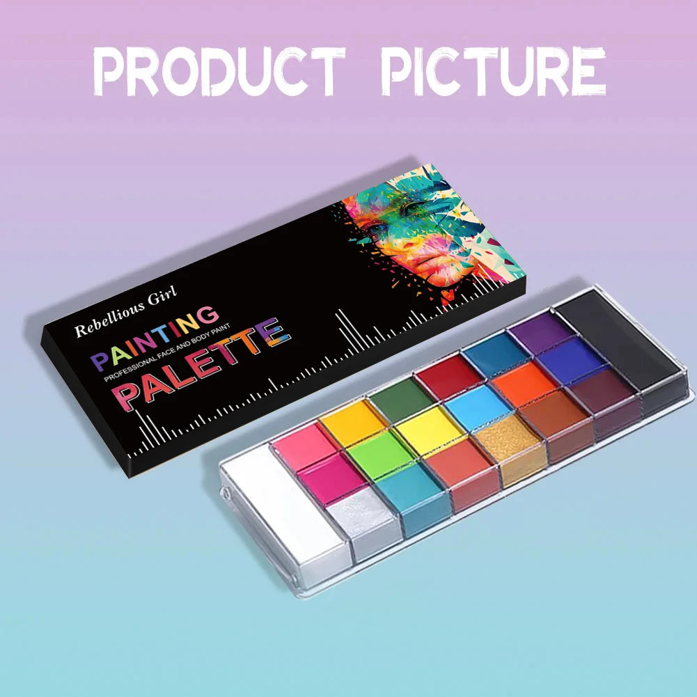ChromaFX™ 20-Color Professional Oil Face & Body Paint Palette